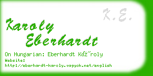 karoly eberhardt business card